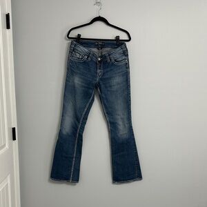 Silver Jeans Women's Flare Blue Denim